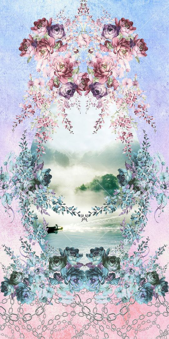 花卉印花华亿平台图片