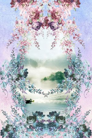 花卉印花华亿平台图片