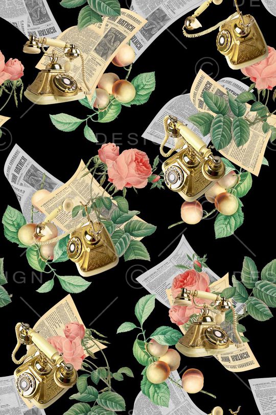 复古印花华亿平台图片