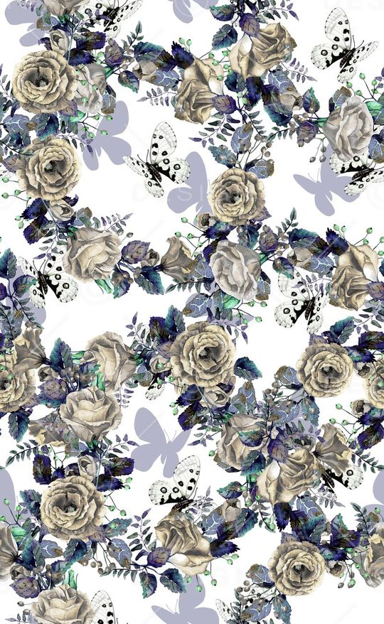 玫瑰花连衣裙印花华亿平台图片