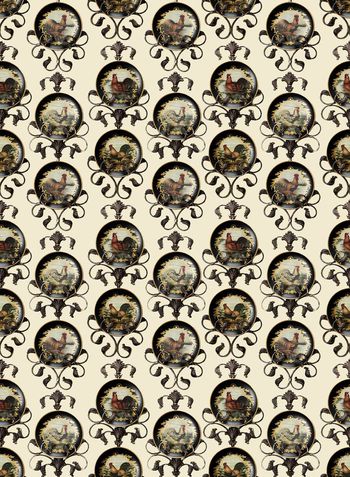 宫廷风印花华亿平台图片