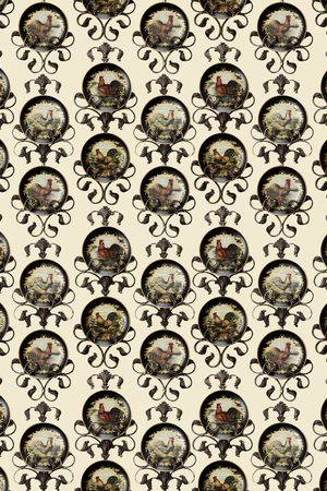 宫廷风印花华亿平台图片