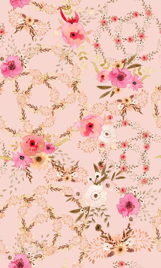 手绘花卉印花华亿平台图片