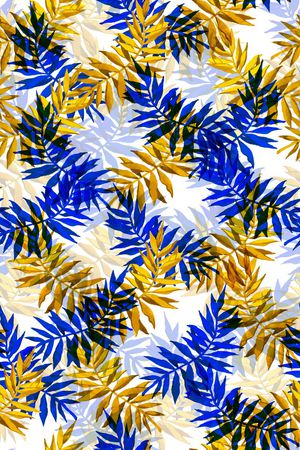 棕榈叶印花华亿平台图片