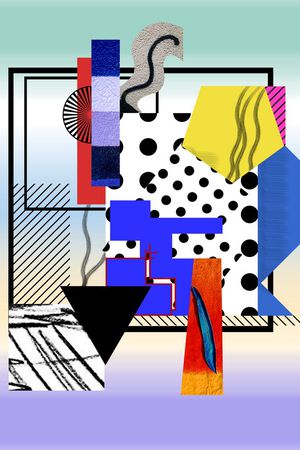 几何印花华亿平台图片