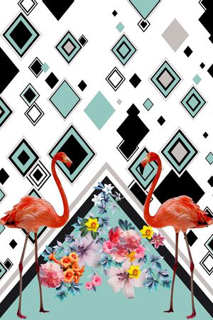 几何印花华亿平台图片