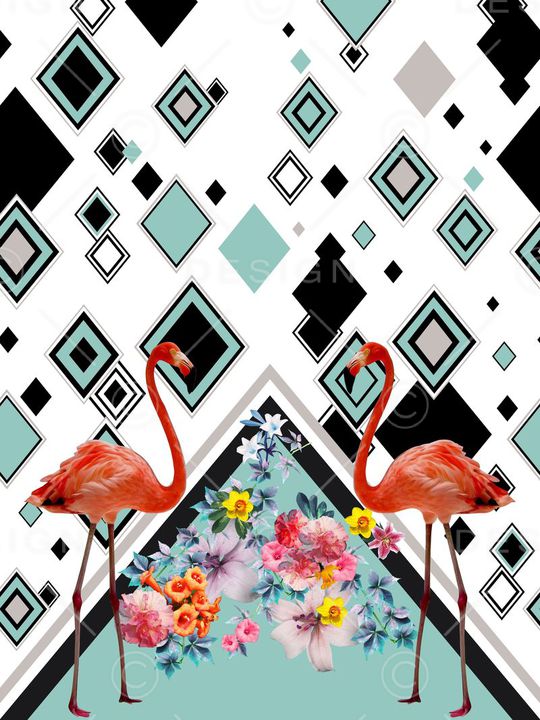 几何印花华亿平台图片