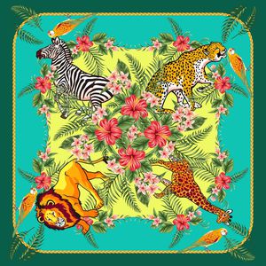 丝巾棕榈叶印花华亿平台图片