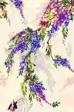 中国风印花华亿平台图片