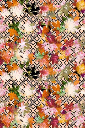 格子印花华亿平台图片