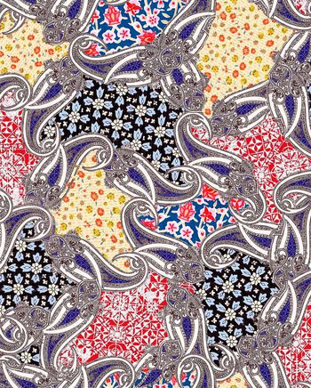 佩斯利印花华亿平台图片