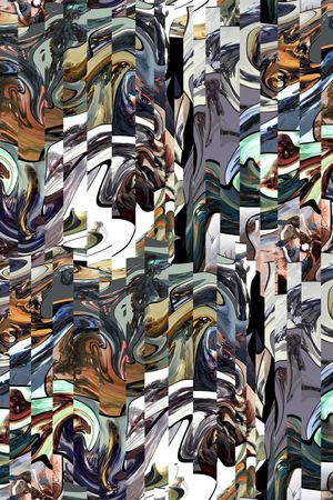 抽象数码印花印花华亿平台图片