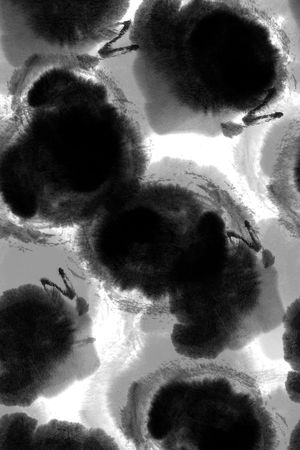 水墨印花华亿平台图片