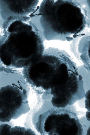 水墨印花华亿平台图片