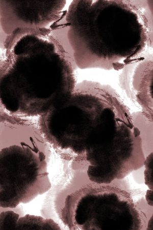 水墨印花华亿平台图片