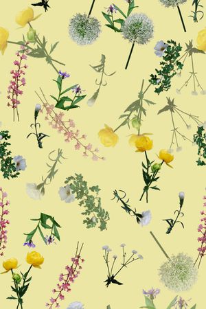 浪漫花卉印花华亿平台图片