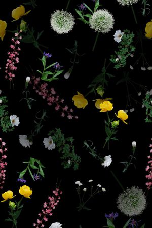 浪漫花卉印花华亿平台图片