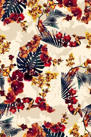 复古印花华亿平台图片