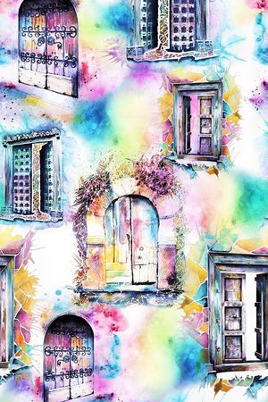 复古印花华亿平台图片