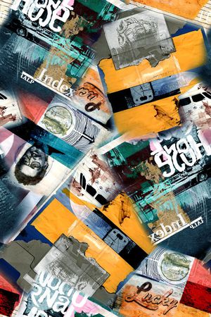 抽象印花华亿平台图片