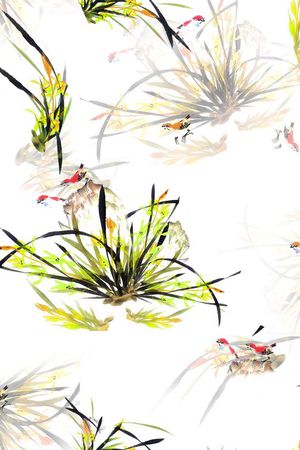 中国风印花华亿平台图片