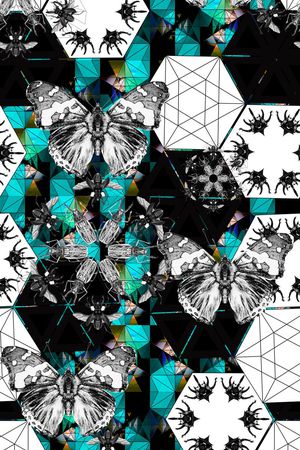 几何印花华亿平台图片