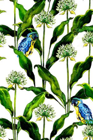 热带风情印花华亿平台图片