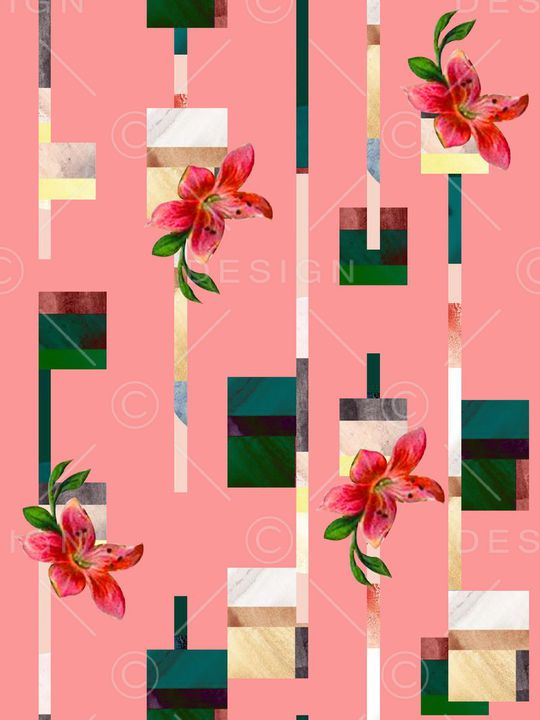 几何印花华亿平台图片