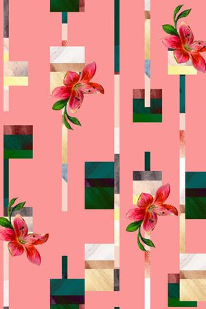 几何印花华亿平台图片