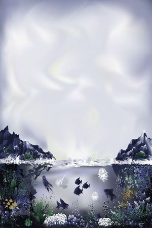 海底世界印花华亿平台图片