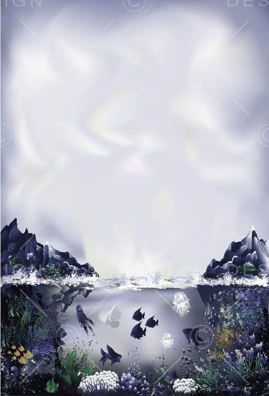 海底世界印花华亿平台图片