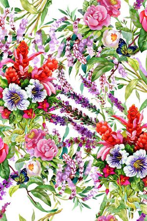 花卉印花华亿平台图片