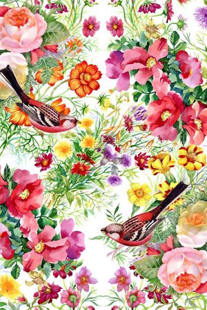 花卉印花华亿平台图片