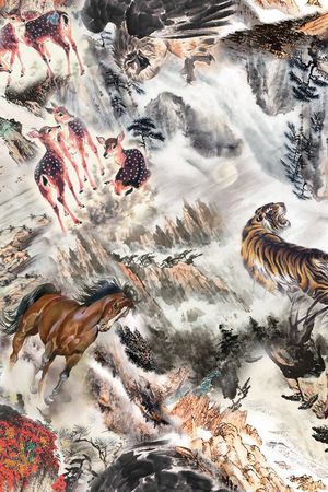 休闲风印花华亿平台图片