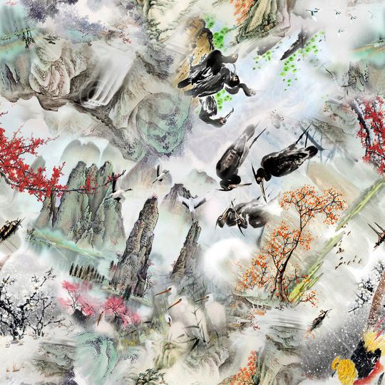 休闲风印花华亿平台图片