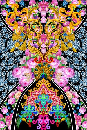 民族风印花华亿平台图片