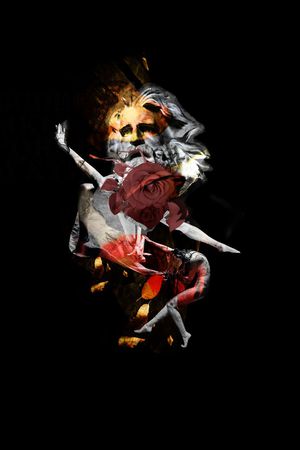 凋零的黄昏印花华亿平台图片