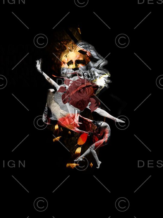 凋零的黄昏印花华亿平台图片