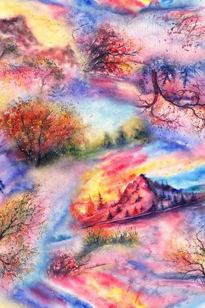 风景印花华亿平台图片