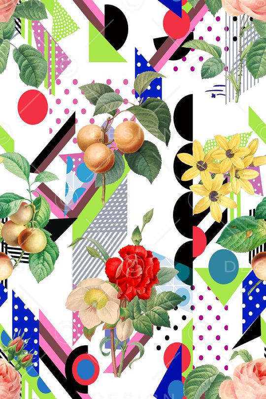 几何印花华亿平台图片