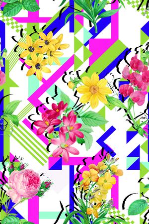 几何印花华亿平台图片