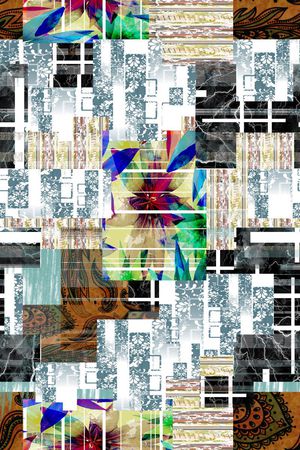 几何印花华亿平台图片