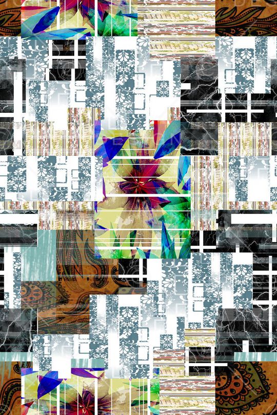 几何印花华亿平台图片