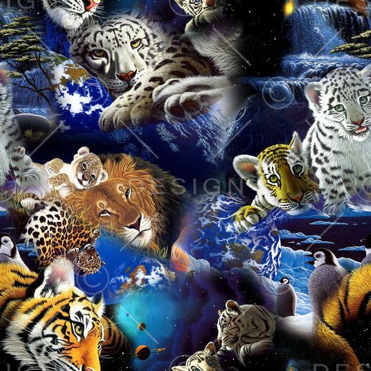 动物纹印花华亿平台图片