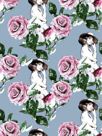 玫瑰印花华亿平台图片