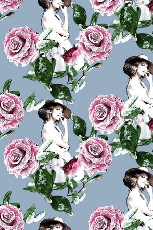 玫瑰印花华亿平台图片