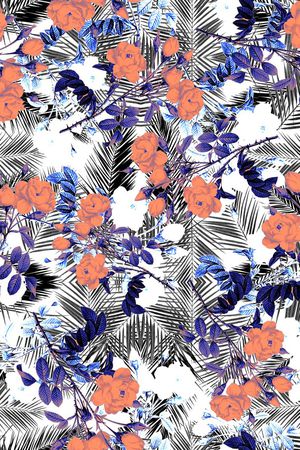 热带雨林印花华亿平台图片