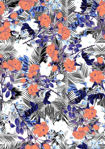 热带雨林印花华亿平台图片