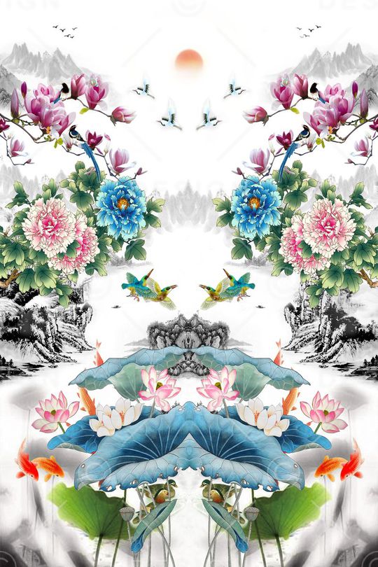 风景印花华亿平台图片