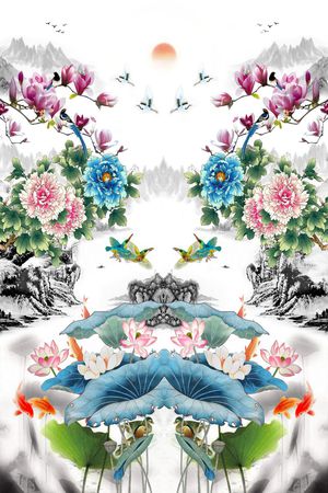 风景印花华亿平台图片